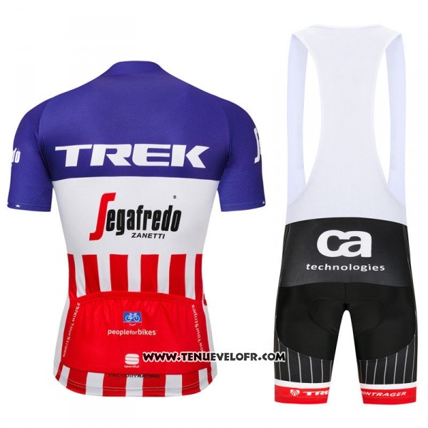 2018 Maillot Ciclismo Trek Segafredo Fuchsia Blanc Rouge Manches Courtes et Cuissard